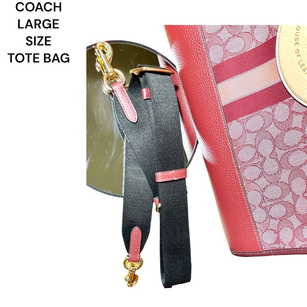 LARGE COACH DEMSEY TOTE EXCELLENT CONDITION & BEAUTIFUL COLOR-CROSSBODY TOTE - Picture 15 of 16